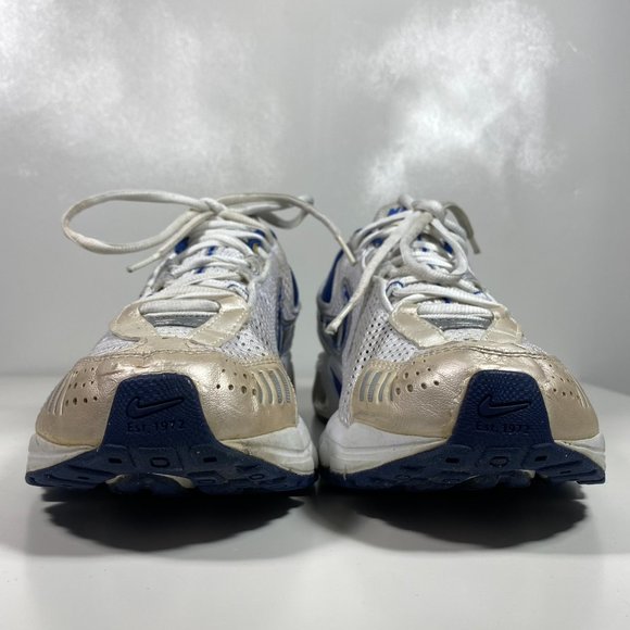 Nike Men Shoes Athletic BRS 1000 Max Air 312673 101 XD White/Blue Sz 9.5 - Picture 3 of 14